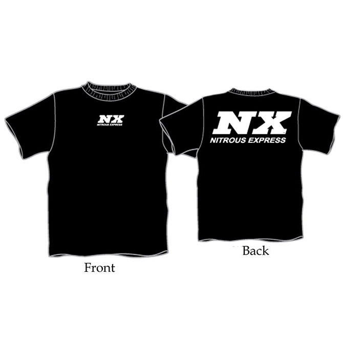 Nitrous Express - LARGE  BLACK T-SHIRT W/ WHITE NX  - 16508