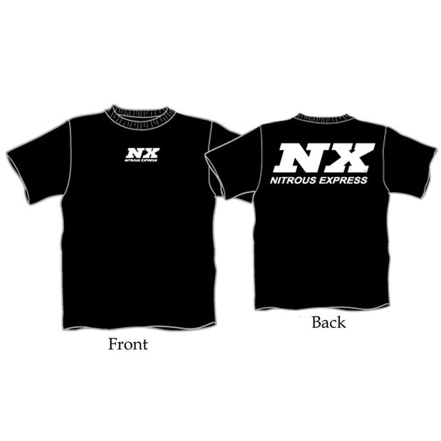 Nitrous Express - LARGE  BLACK T-SHIRT W/ WHITE NX  - 16508