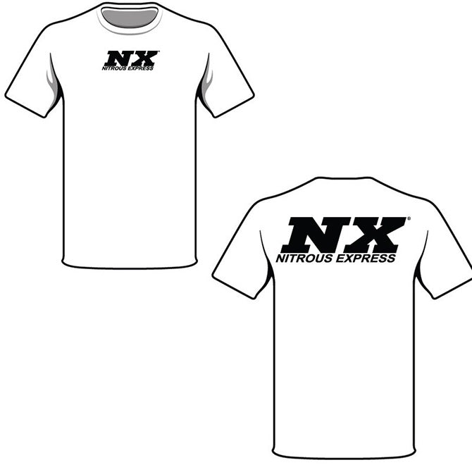 Nitrous Express - X-LARGE  WHITE T-SHIRT W/ BLACK NX  - 16515