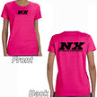 Nitrous Express - Pink T-Shirt With Black NX Logo Front And Back Small - 16530