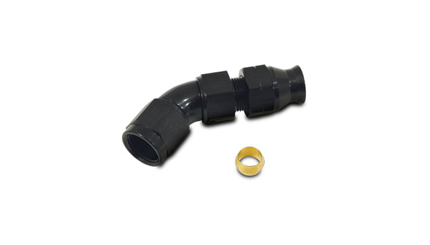 Vibrant Performance - 16556 - 45 Degree Tube To Female AN Adapter  Tube O.D. - 3/8 In.; AN Size: -6