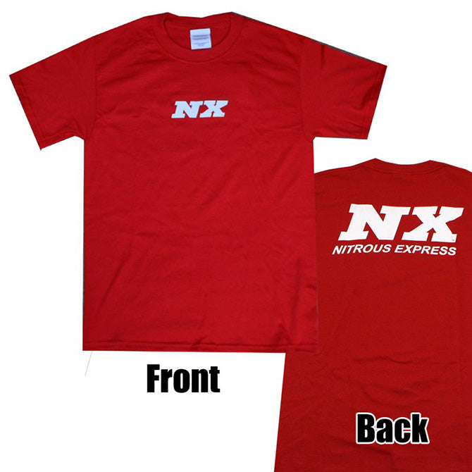 Nitrous Express - SMALL RED T-SHIRT W/ WHITE NX - 16565
