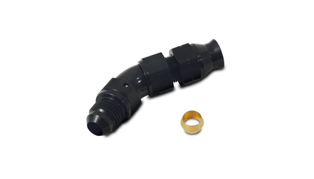 Vibrant Performance - 16578 - 45 Degree Tube To Male AN Adapter  Tube O.D. - 1/2 In.; AN Size: -8