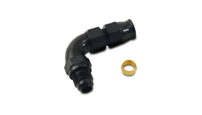 Vibrant Performance - 16586 - 90 Degree Tube To Male AN Adapter  Tube O.D. - 3/8 In.; AN Size: -6