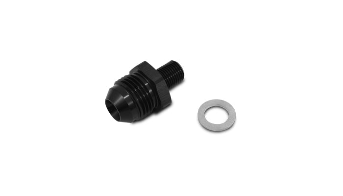 Vibrant Performance - 16628 - AN To Metric Straight Adapter; Size: -8AN Metric: 20mm X 1.5