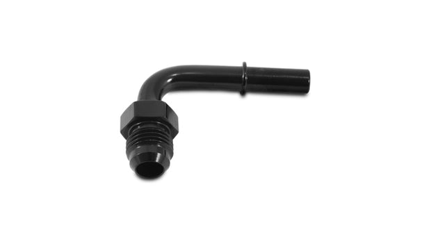 Vibrant Performance - 16877 - 90 Degree Male AN Push-On EFI Adapter  AN Size: -8; Barb Size: 0.375 In.