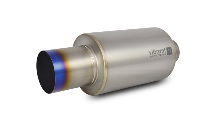 Vibrant Performance - 17560 - Muffler With Straight Cut Burnt Tip  2.50 In. Inlet
