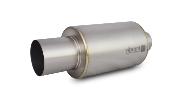 Vibrant Performance - 17563 - Muffler With Straight Cut Natural Tip  3.00 In. Inlet