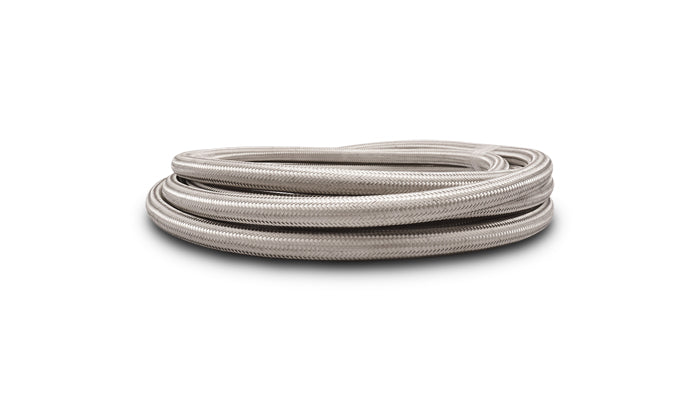 Vibrant Performance - 18414 - 10ft Roll Of Stainless Steel Braided Flex Hose With PTFE Liner; AN Size: -4