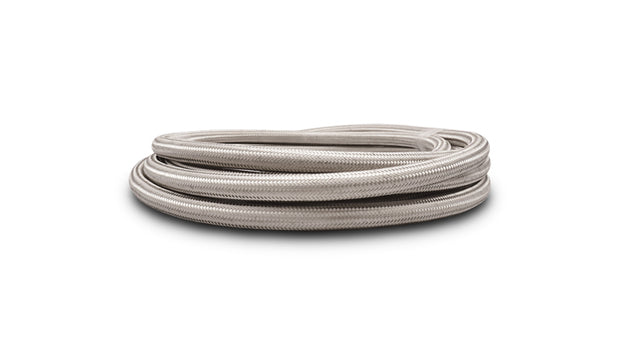 Vibrant Performance - 18428 - 20ft Roll Of Stainless Steel Braided Flex Hose With PTFE Liner; AN Size: -8