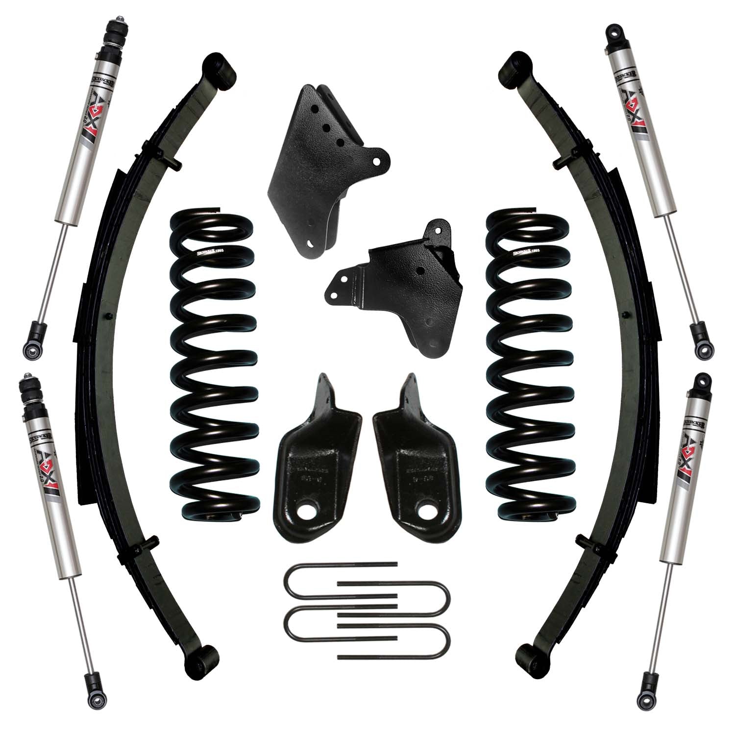 6 In. Suspension Lift Kit With ADX M2.0 Aluminum Monotube Shocks.