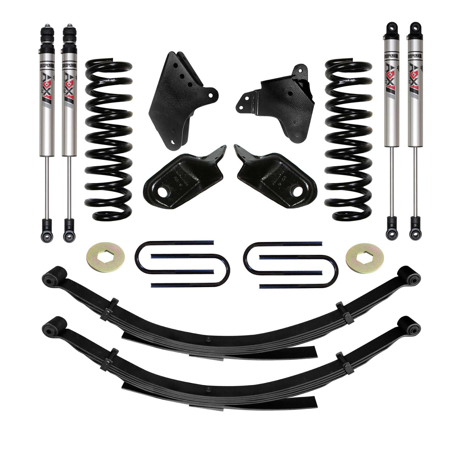 6 In. Suspension Lift Kit With ADX M2.0 Aluminum Monotube Shocks.