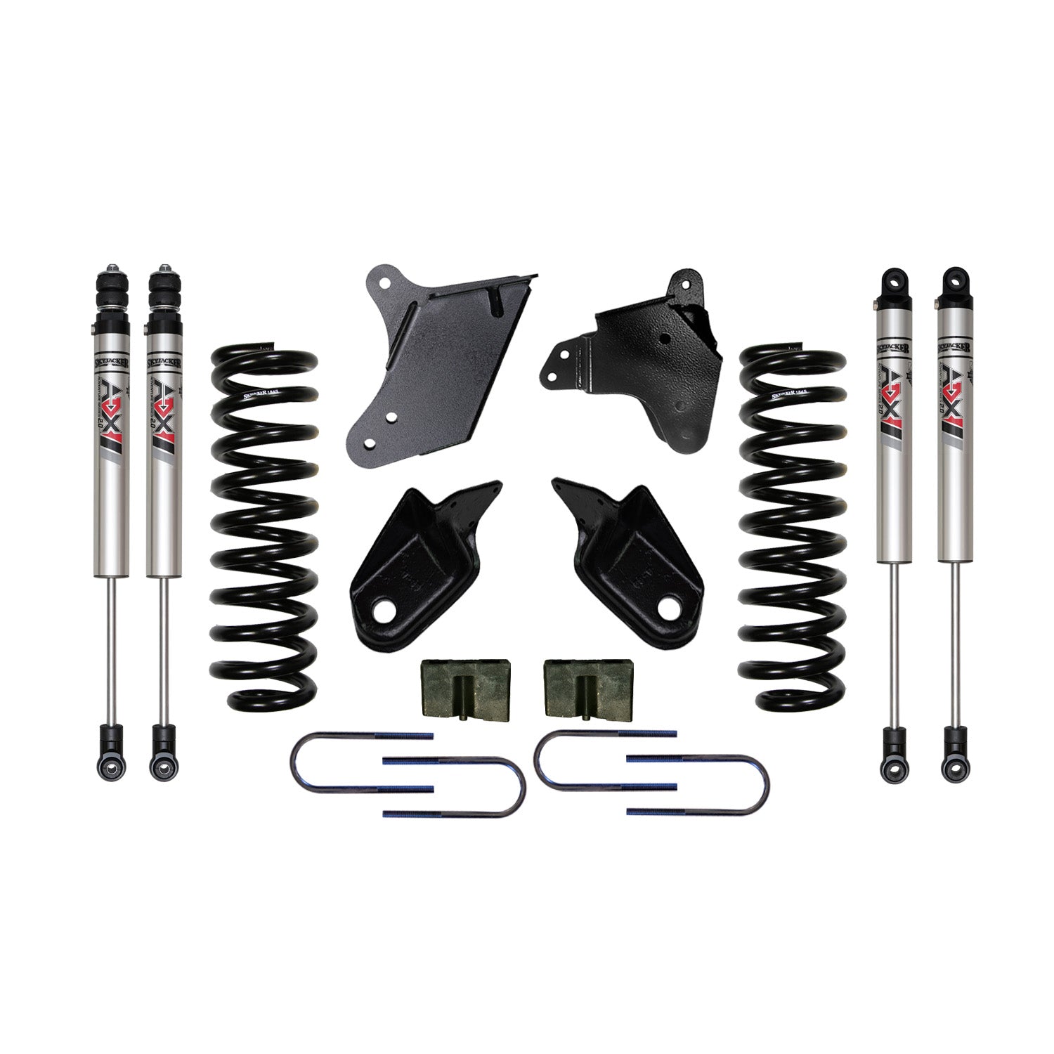 6 In. Suspension Lift Kit With ADX M2.0 Aluminum Monotube Shocks.