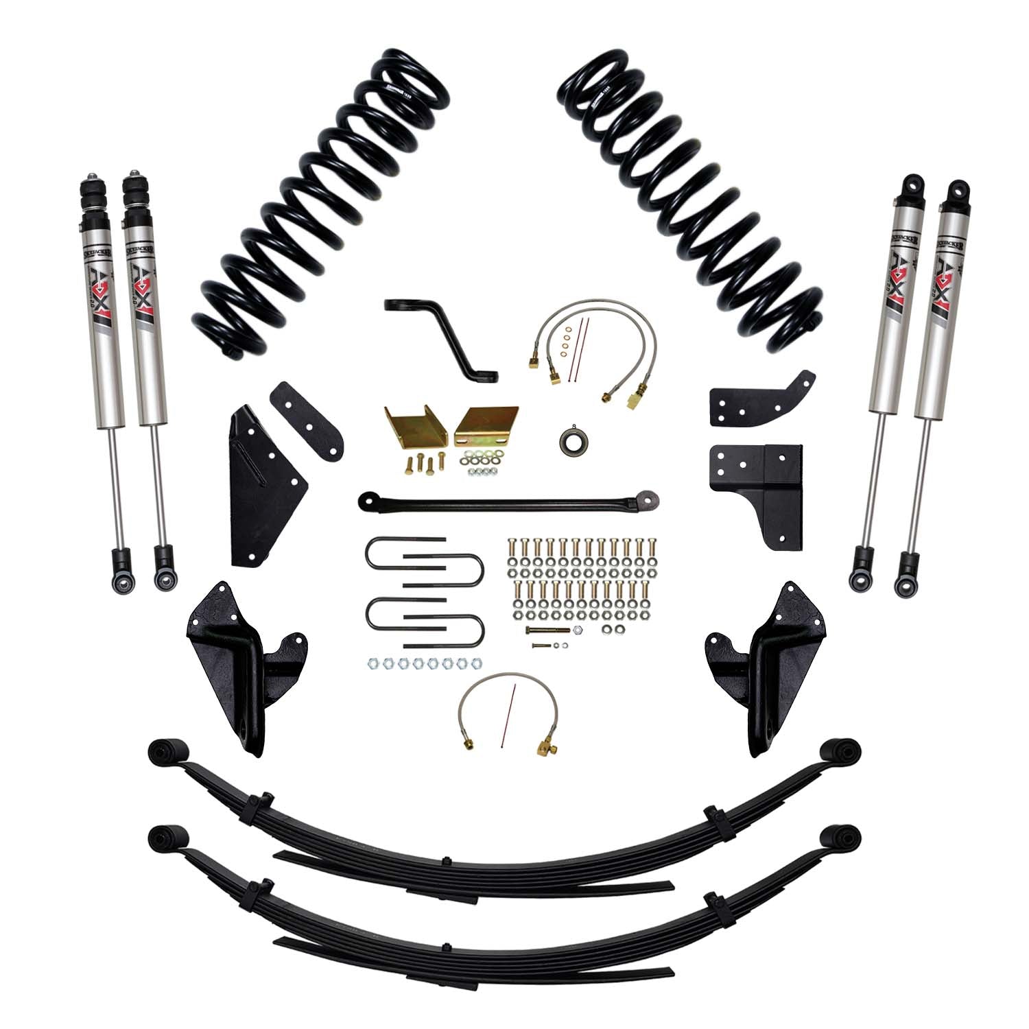 8 In. Suspension Lift Kit With ADX M2.0 Aluminum Monotube Shocks.