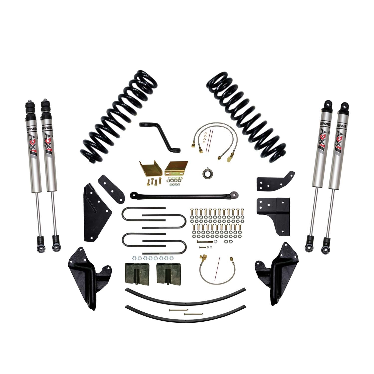 8 In. Suspension Lift Kit With ADX M2.0 Aluminum Monotube Shocks.