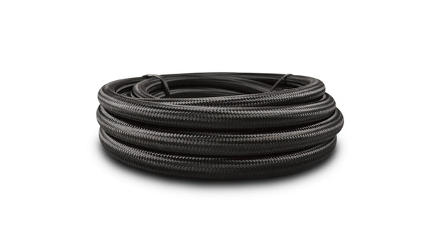 Vibrant Performance - 19002 - 5ft Roll Of Black Nylon Braided Flex Hose With PTFE Liner; AN Size: -12