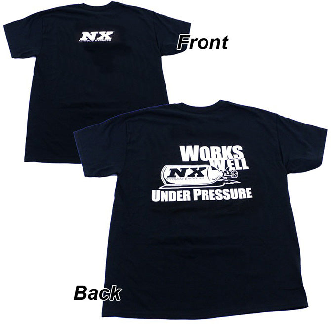 Nitrous Express - LARGE BLACK NX Under Pressure T-Shirt - 19111L