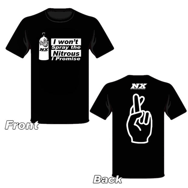 Nitrous Express - Large I Promise Black T-Shirt - 19116L