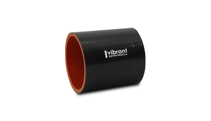 Vibrant Performance - 19825 - Straight Hose Coupler  2.125 In. I.D. X 3.00 In. Long - Black