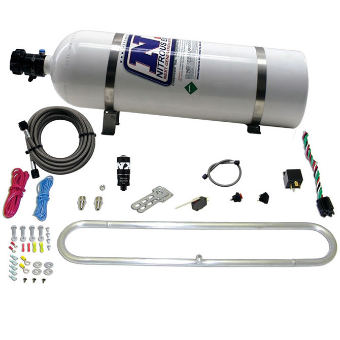 Nitrous Express - N-TERCOOLER SYSTEM WITH 15LB BOTTLE (Remote Mount Solenoid) - 20000R-15