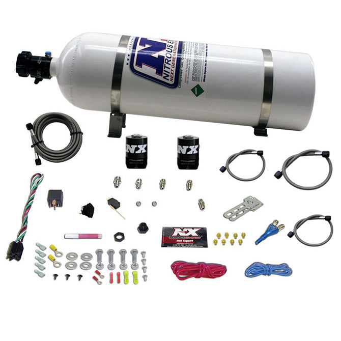 Nitrous Express - FORD EFI RACE (100-150-200-250HP) SINGLE NOZZLE WITH 15LB BOTTLE  - 20113-15