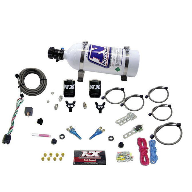 Nitrous Express - FORD EFI DUAL NOZZLE (100-300HP) WITH 5LB BOTTLE  - 20115-05