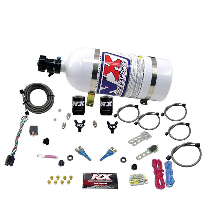 Nitrous Express - FORD EFI DUAL NOZZLE (100-300HP) WITH 10LB BOTTLE  - 20115-10