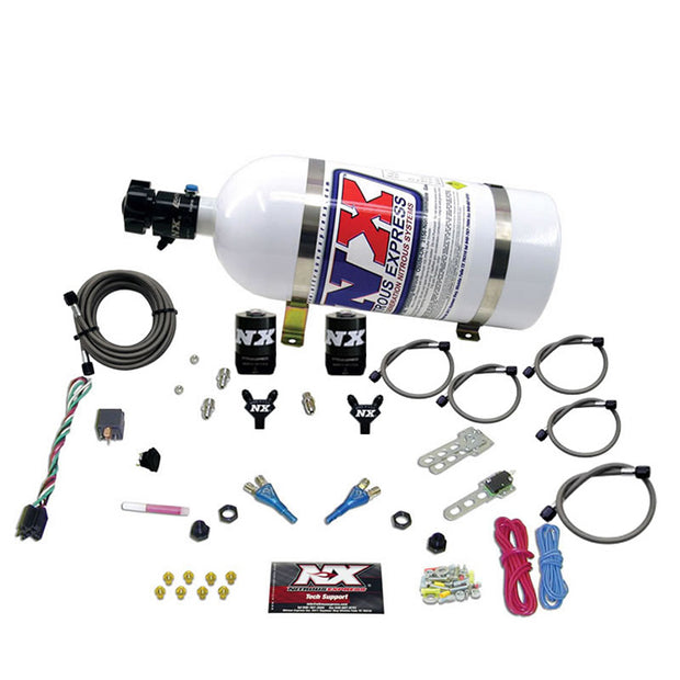 Nitrous Express - FORD EFI DUAL NOZZLE (100-300HP) WITH 10LB BOTTLE  - 20115-10