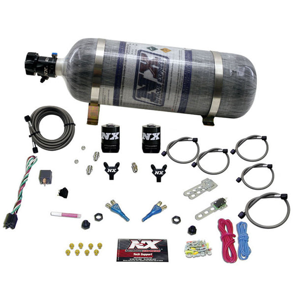Nitrous Express - FORD EFI DUAL NOZZLE (100-300HP) WITH COMPOSITE BOTTLE  - 20115-12