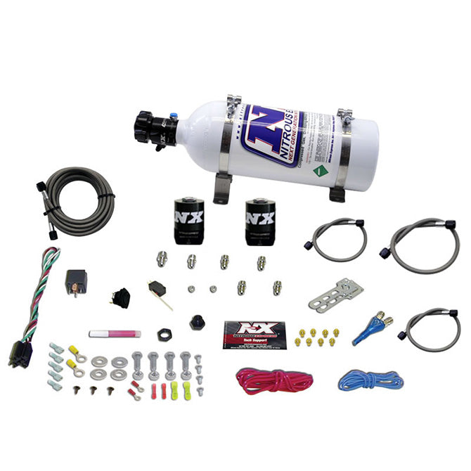 Nitrous Express - GM EFI RACE (100-150-200-250HP) SINGLE NOZZLE WITH 5LB BOTTLE - 20118-05