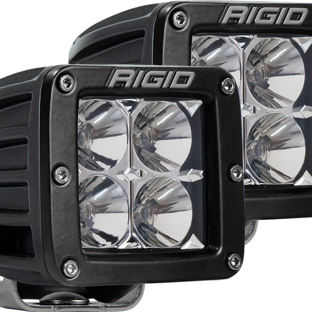 RIGID D-Series PRO LED Light Flood Optic Surface Mount Pair