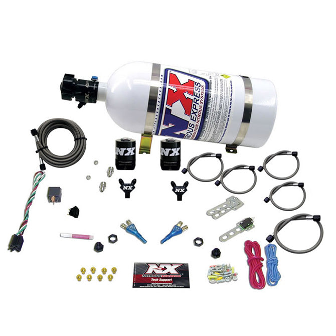 Nitrous Express - DODGE  92- 95 TBI (50-75-100-125HP) DUAL NOZZLE WITH 10LB BOTTLE  - 20213-10