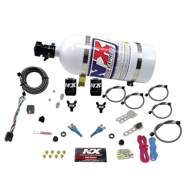 Nitrous Express - DODGE  92- 95 TBI (50-75-100-125HP) DUAL NOZZLE WITH 10LB BOTTLE  - 20213-10