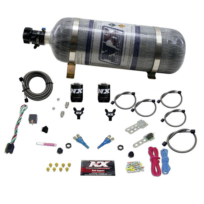 Nitrous Express - DODGE  92- 95 TBI (50-75-100-125HP) DUAL NOZZLE WITH COMPOSITE BOTTLE  - 20213-12