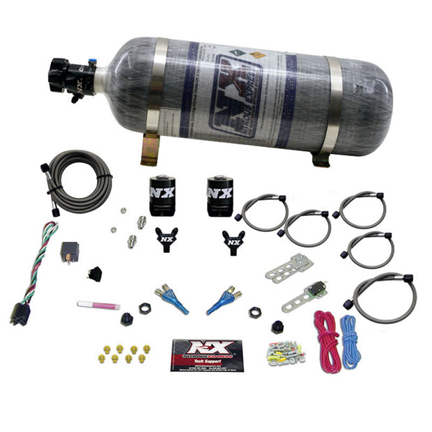 Nitrous Express - DODGE  92- 95 TBI (50-75-100-125HP) DUAL NOZZLE WITH COMPOSITE BOTTLE  - 20213-12