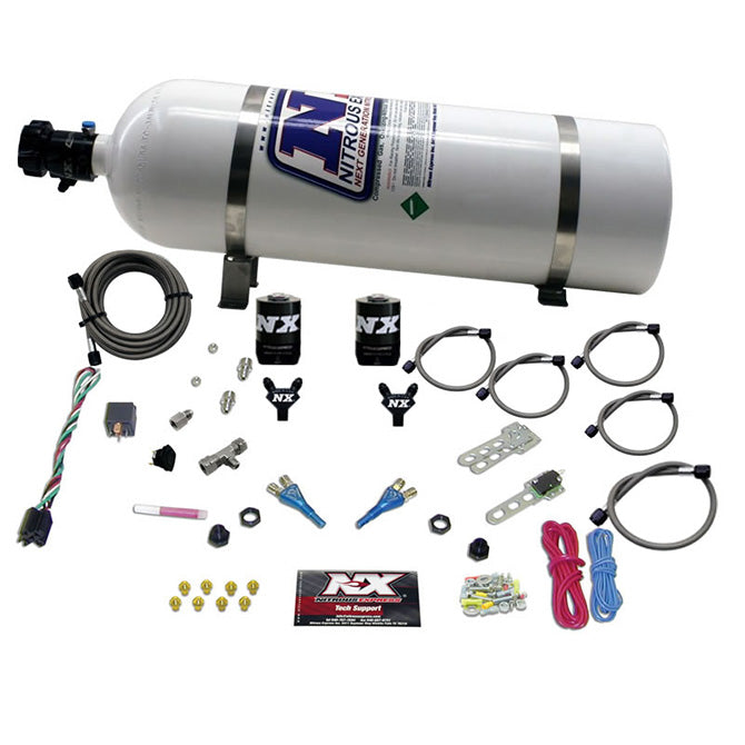 Nitrous Express - GM TBI ALL (50-75-100-125HP) WITH 15LB BOTTLE - 20218-15