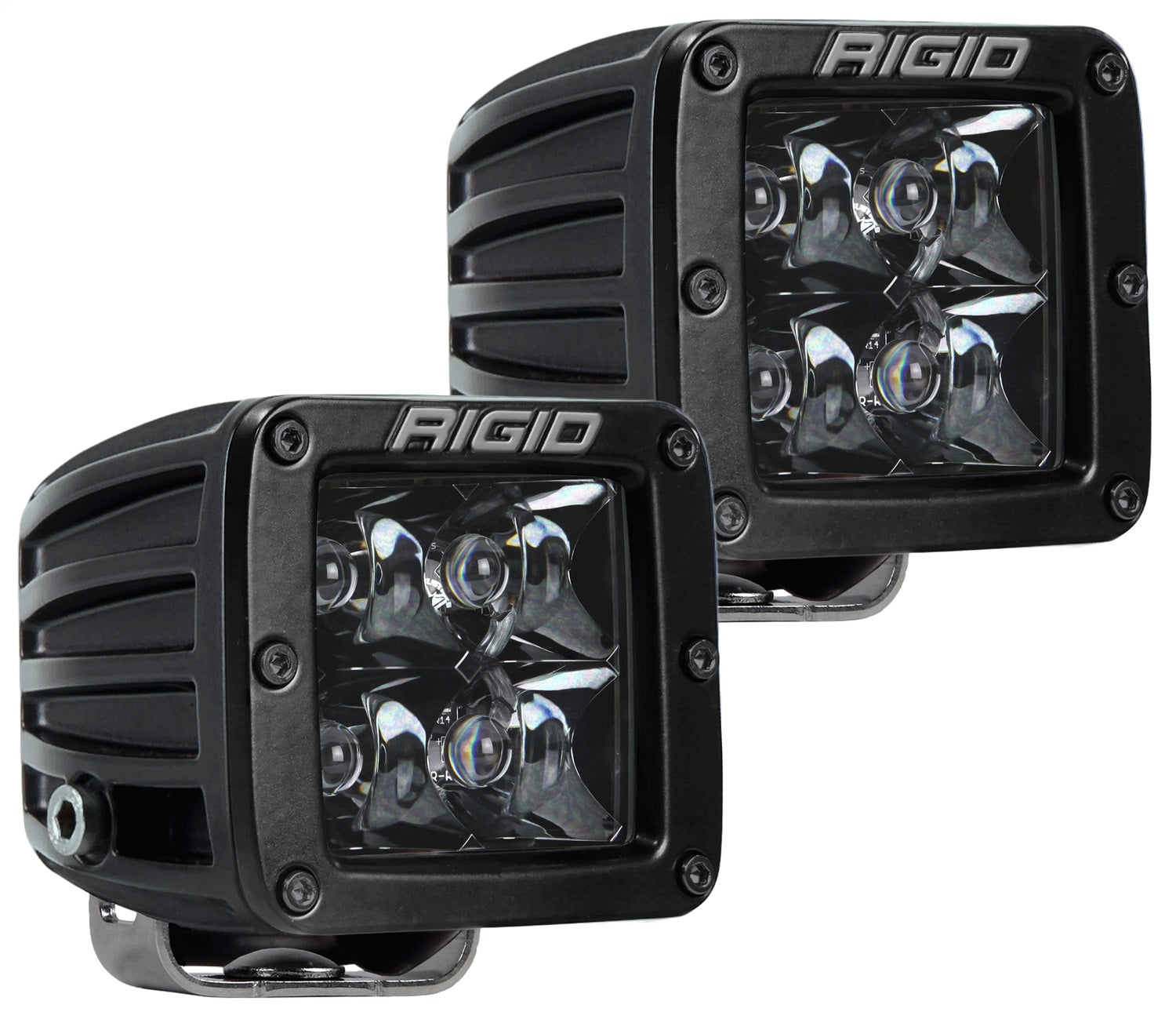 RIGID D-Series PRO Midnight Edition Spot Optic Surface Mount Pair