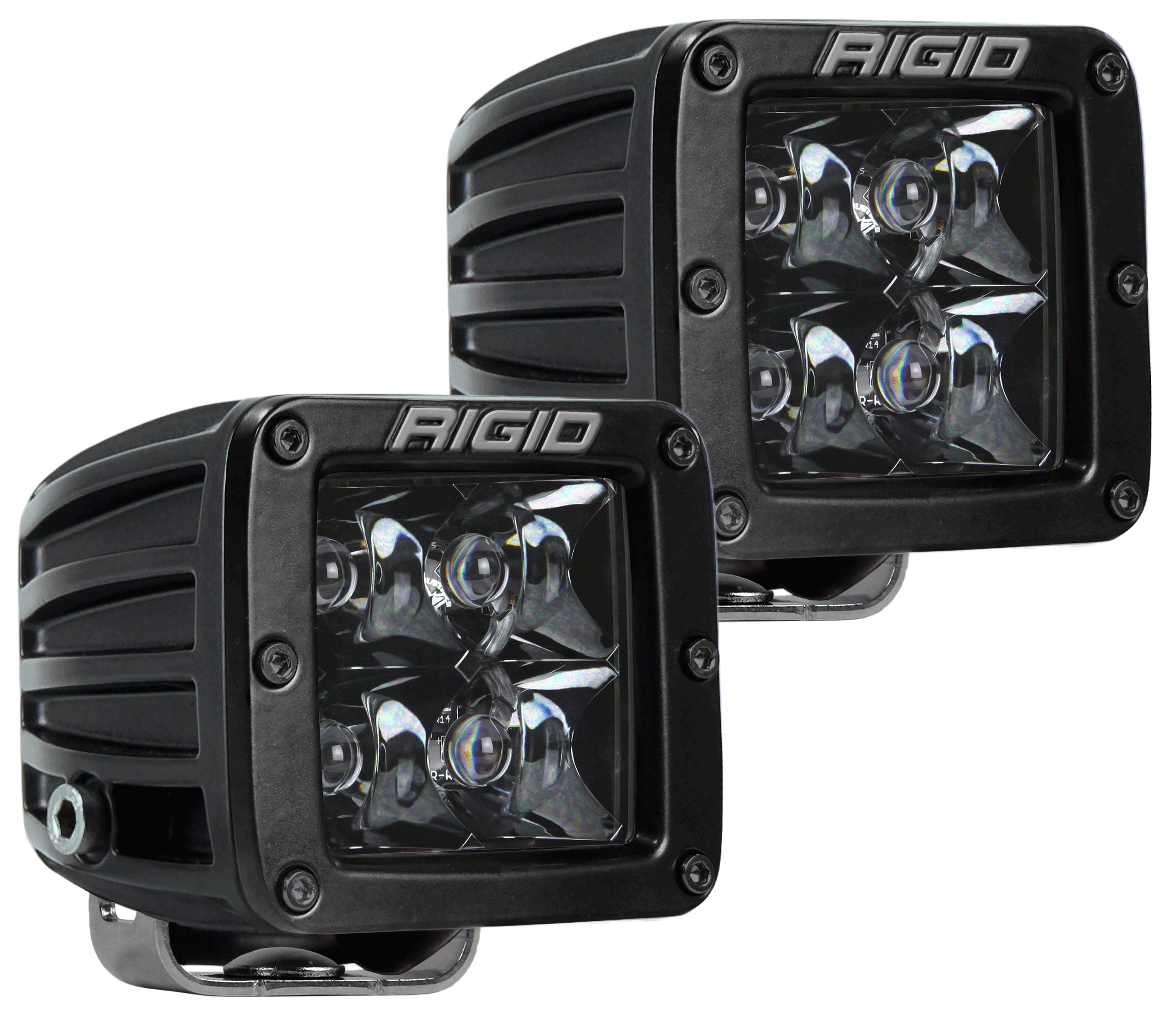 RIGID D-Series PRO Midnight Edition Spot Optic Surface Mount Pair