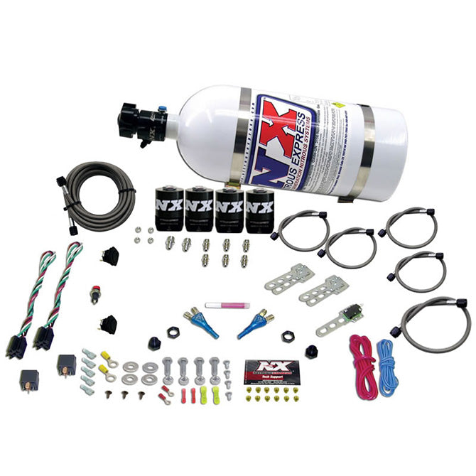 Nitrous Express - GM EFI DUAL STAGE (50-150HP X 2) WITH 10LB BOTTLE - 20224-10