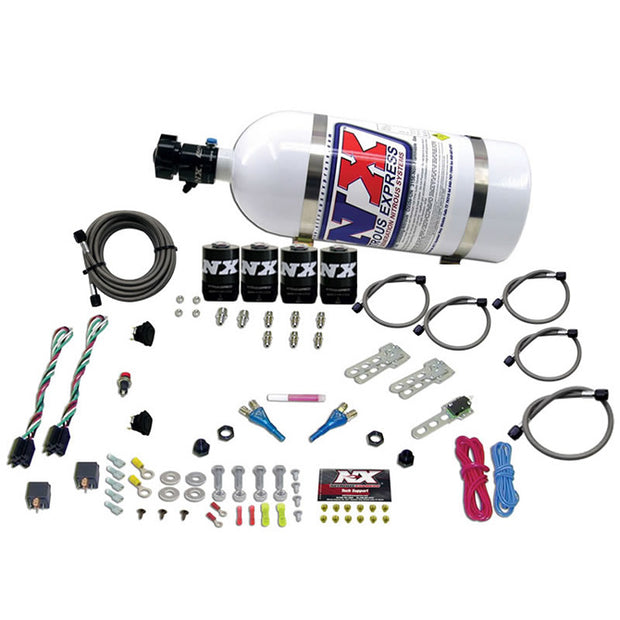 Nitrous Express - GM EFI DUAL STAGE (50-150HP X 2) WITH 10LB BOTTLE - 20224-10