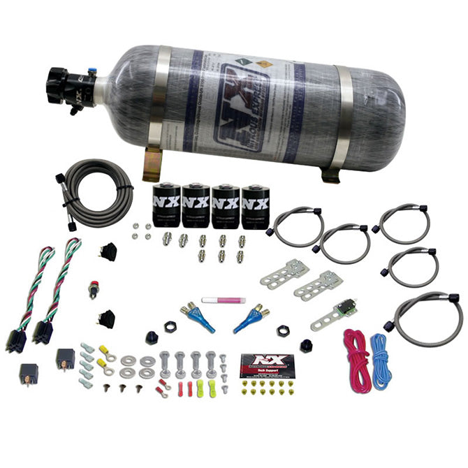 Nitrous Express - GM EFI DUAL STAGE (50-150HP X 2) WITH COMPOSITE BOTTLE - 20224-12