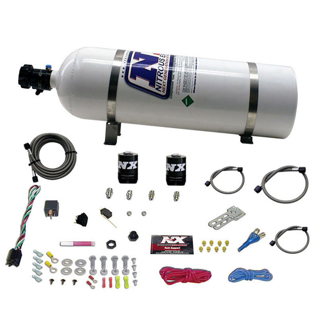 Nitrous Express - DODGE EFI RACE (100-150-200-250HP) SINGLE NOZZLE WITH 15LB BOTTLE  - 20316-15