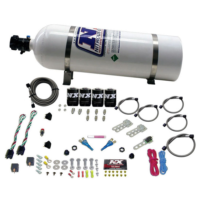 Nitrous Express - DODGE EFI DUAL STAGE (50-75-100-150HP) X 2 WITH 15LB BOTTLE  - 20324-15