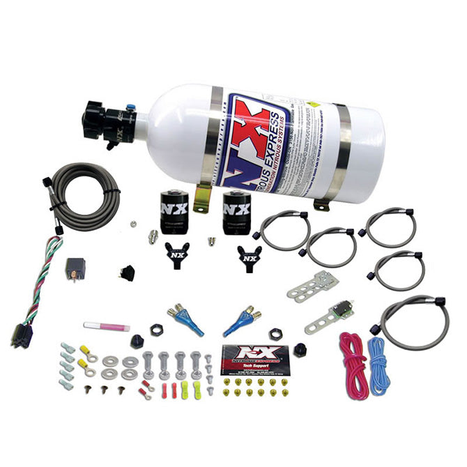 Nitrous Express - DODGE VIPER EFI DUAL NOZZLE (100-300HP) WITH 10LB BOTTLE  - 20325-10