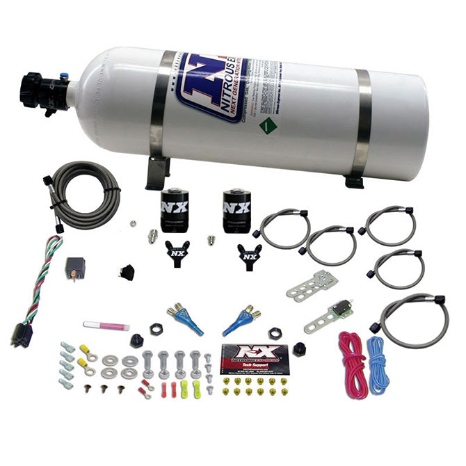 Nitrous Express - DODGE VIPER EFI DUAL NOZZLE (100-300HP) WITH 15LB BOTTLE  - 20325-15