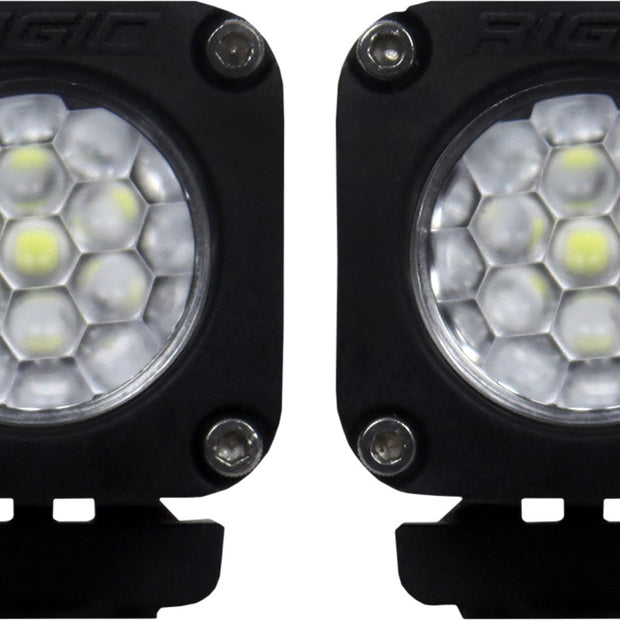RIGID Ignite Back-Up Kit Diffused Lens Surface Mount Black Housing Pair