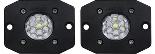 RIGID Ignite Back-Up Kit Diffused Lens Flush Mount Black Housing Pair