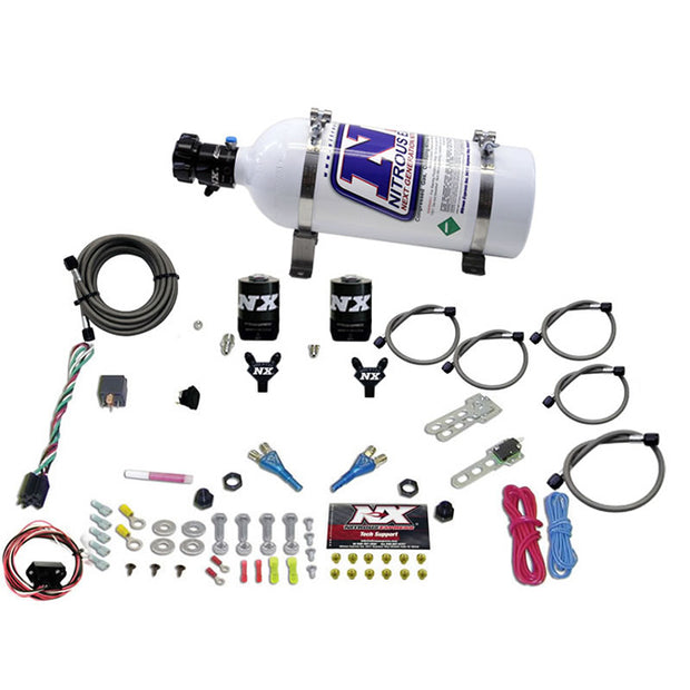 Nitrous Express - NISSAN / INFINITY DUAL NOZZLE (35-150HP) W/ 5LB BOTTLE BOTTLE - 20716-05