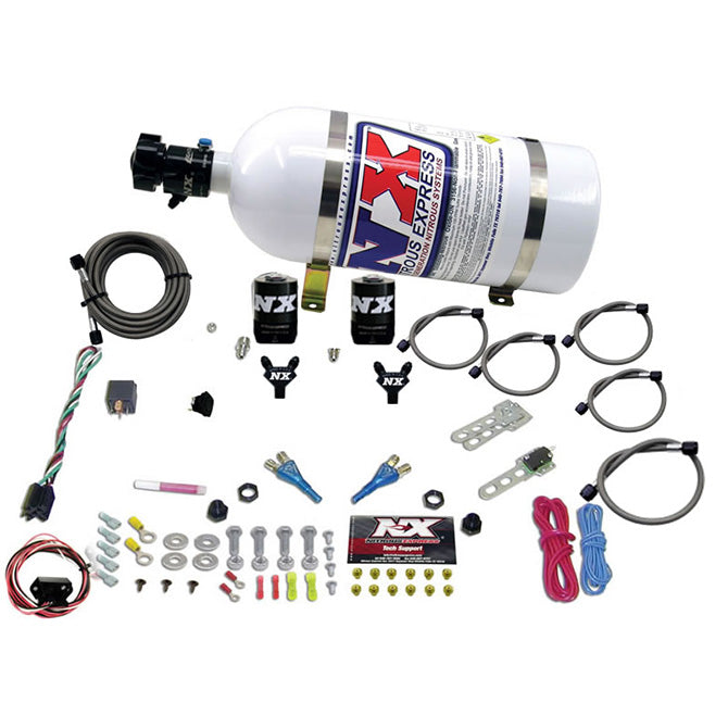 Nitrous Express - NISSAN / INFINITY DUAL NOZZLE (35-150HP) W/ 10LB BOTTLE - 20716-10