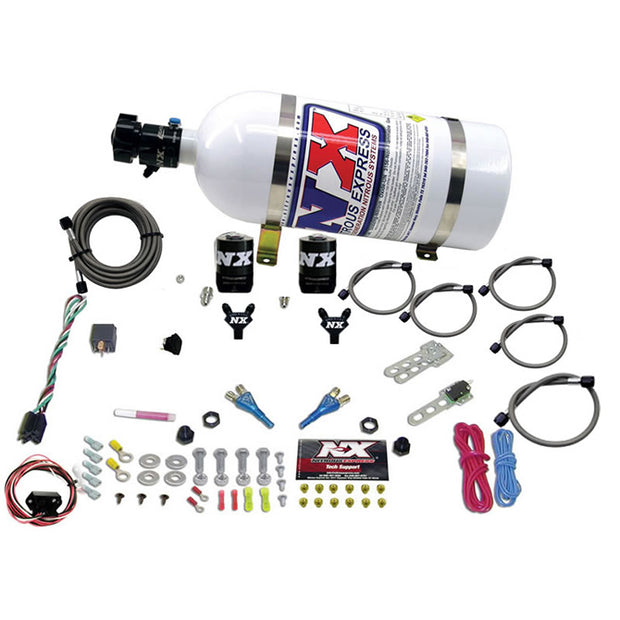 Nitrous Express - NISSAN / INFINITY DUAL NOZZLE (35-150HP) W/ 10LB BOTTLE - 20716-10